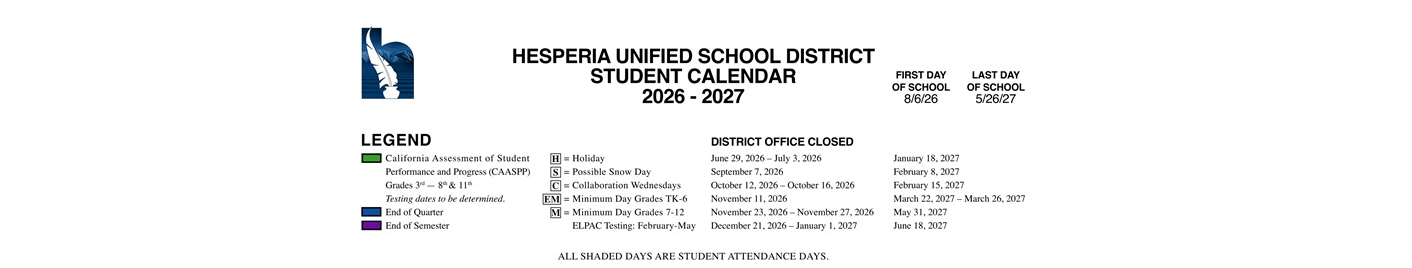 District School Academic Calendar Key for Lime Street Elementary