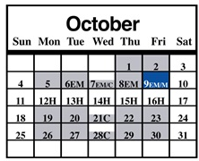 District School Academic Calendar for Lime Street Elementary for October 2026
