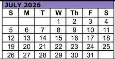 District School Academic Calendar for Reedville Elementary School for July 2026