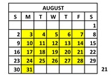 District School Academic Calendar for Community Intensive Treatment Youth for August 2026