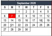 District School Academic Calendar for Bell Manor Elementary for September 2026