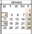 District School Academic Calendar for Longfellow Elementary School for January 2027