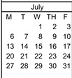 District School Academic Calendar for Longfellow Elementary School for July 2026