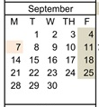 District School Academic Calendar for Longfellow Elementary School for September 2026