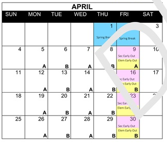 District School Academic Calendar for Cedar City Middle for April 2027