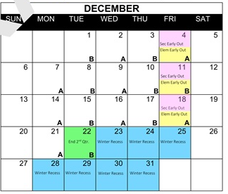 District School Academic Calendar for Cedar City Middle for December 2026