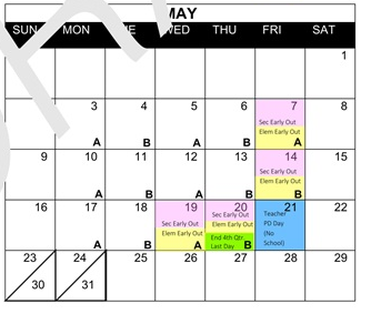 District School Academic Calendar for Cedar City Middle for May 2027