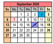 District School Academic Calendar for West Jackson Learning Center for September 2026