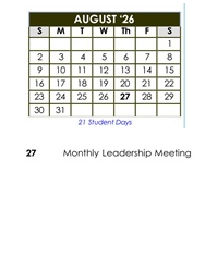 District School Academic Calendar for Davis Magnet School for August 2026