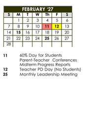 District School Academic Calendar for Davis Magnet School for February 2027