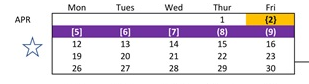 District School Academic Calendar for Anthony (susan B.) Elementary for April 2027