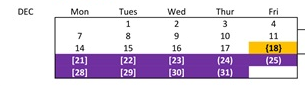 District School Academic Calendar for Anthony (susan B.) Elementary for December 2026