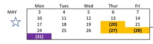 District School Academic Calendar for Anthony (susan B.) Elementary for May 2027