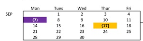 District School Academic Calendar for Anthony (susan B.) Elementary for September 2026