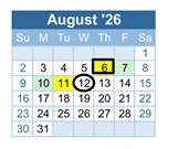 District School Academic Calendar for Jefferson County High School for August 2026