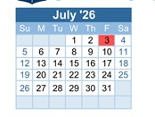 District School Academic Calendar for Jefferson County High School for July 2026