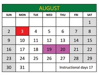 District School Academic Calendar for Jemez Valley Elem for August 2026