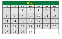 District School Academic Calendar for Jemez Valley Elem for June 2027