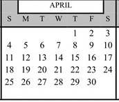 District School Academic Calendar for Glen Avon Elementary for April 2027