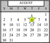 District School Academic Calendar for Glen Avon Elementary for August 2026