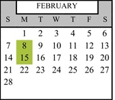 District School Academic Calendar for Glen Avon Elementary for February 2027