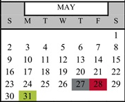 District School Academic Calendar for Glen Avon Elementary for May 2027