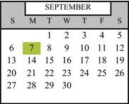 District School Academic Calendar for Glen Avon Elementary for September 2026