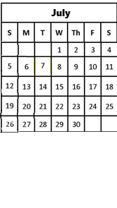 District School Academic Calendar for Capital High School for July 2026