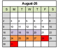 District School Academic Calendar for Tremper High for August 2026