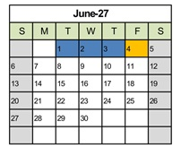 District School Academic Calendar for Tremper High for June 2027
