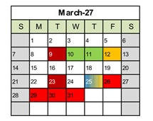 District School Academic Calendar for Tremper High for March 2027