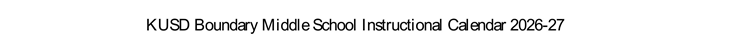 District School Academic Calendar for Lance Middle