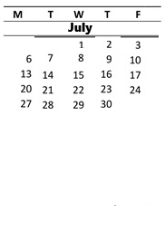 District School Academic Calendar for Carriage Crest Elementary School for July 2026