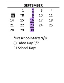 District School Academic Calendar for Carriage Crest Elementary School for September 2026