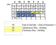 District School Academic Calendar for Mountain View (ALTER.) for December 2026
