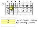 District School Academic Calendar for Mountain View (ALTER.) for February 2027