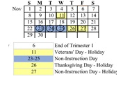 District School Academic Calendar for Mountain View (ALTER.) for November 2026