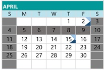 District School Academic Calendar for Lower Lake High for April 2027