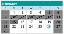 District School Academic Calendar for Lower Lake High for February 2027