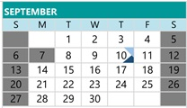 District School Academic Calendar for Lower Lake High for September 2026
