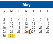 District School Academic Calendar for Bowie Elementary for May 2027