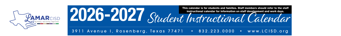 District School Academic Calendar for Bowie Elementary