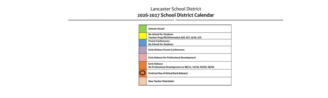 District School Academic Calendar Key for Endeavour Middle