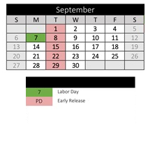 District School Academic Calendar for Endeavour Middle for September 2026