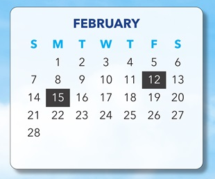 District School Academic Calendar for Lyons School for February 2027
