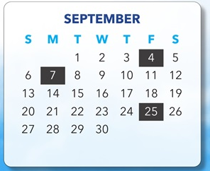 District School Academic Calendar for Lyons School for September 2026