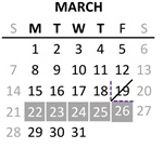District School Academic Calendar for Anderson Elementary for March 2027