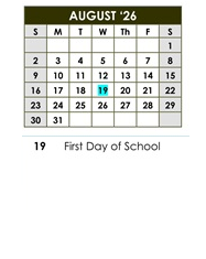 District School Academic Calendar for Calabasas High for August 2026