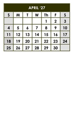 District School Academic Calendar for Cesar Chavez Elem for April 2027