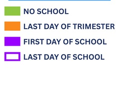 District School Academic Calendar Legend for Green (william) Elementary